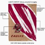 boston college eagles brushstrokes maroon white blanket new arrival
