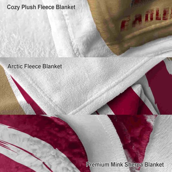 boston college eagles brushstrokes maroon white blanket premium grade
