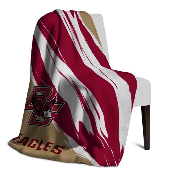 boston college eagles brushstrokes maroon white blanket top rated