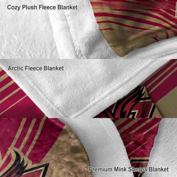 boston college eagles diagonal stripes maroon blanket premium grade
