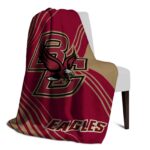 boston college eagles diagonal stripes maroon blanket top rated
