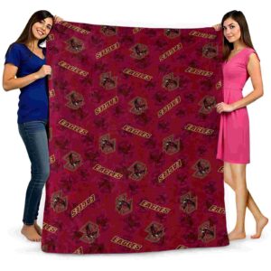 boston college eagles diehard fans maroon blanket fashion forward