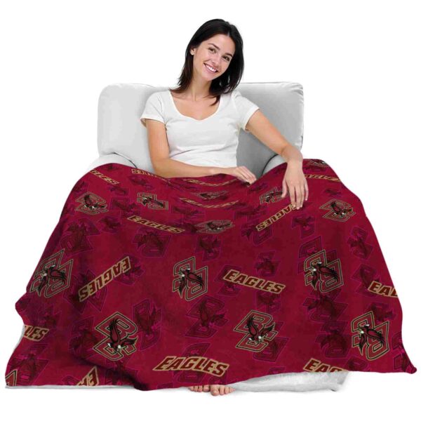 boston college eagles diehard fans maroon blanket latest model