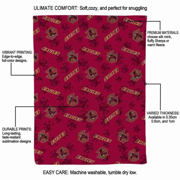 boston college eagles diehard fans maroon blanket new arrival