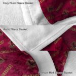 boston college eagles diehard fans maroon blanket premium grade