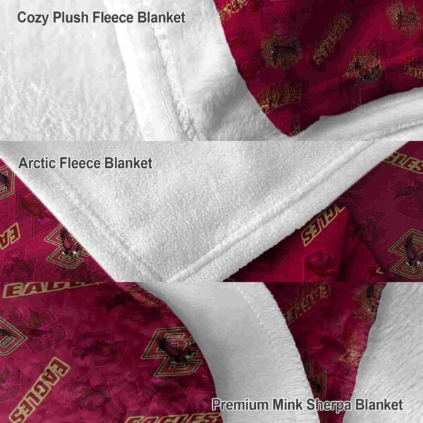boston college eagles diehard fans maroon blanket premium grade