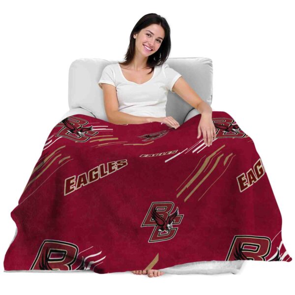 boston college eagles fan spirit maroon blanket latest model