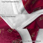 boston college eagles fan spirit maroon blanket premium grade