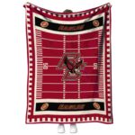 boston college eagles football field maroon blanket best selling