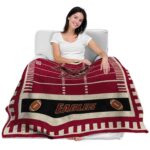 boston college eagles football field maroon blanket latest model