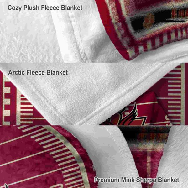 boston college eagles football field maroon blanket premium grade