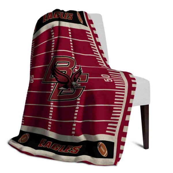 boston college eagles football field maroon blanket top rated