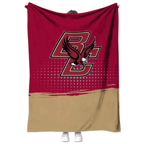 boston college eagles gradient dots maroon blanket best selling
