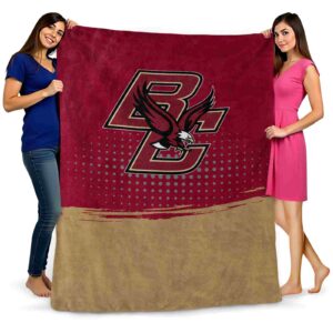 boston college eagles gradient dots maroon blanket fashion forward