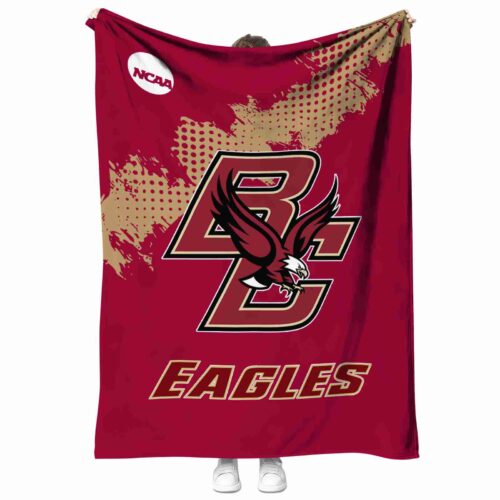 boston college eagles grunge texture maroon blanket best selling