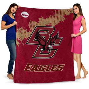 boston college eagles grunge texture maroon blanket fashion forward