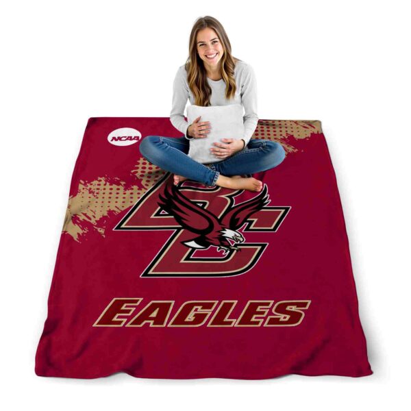 boston college eagles grunge texture maroon blanket high quality