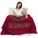 boston college eagles grunge texture maroon blanket latest model