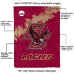 boston college eagles grunge texture maroon blanket new arrival