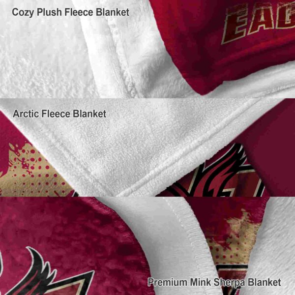 boston college eagles grunge texture maroon blanket premium grade