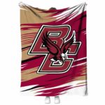 boston college eagles paint streaks maroon white blanket best selling