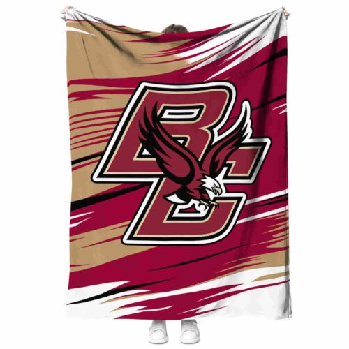 boston college eagles paint streaks maroon white blanket best selling