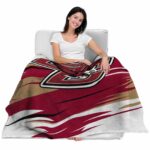 boston college eagles paint streaks maroon white blanket latest model