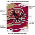 boston college eagles paint streaks maroon white blanket new arrival