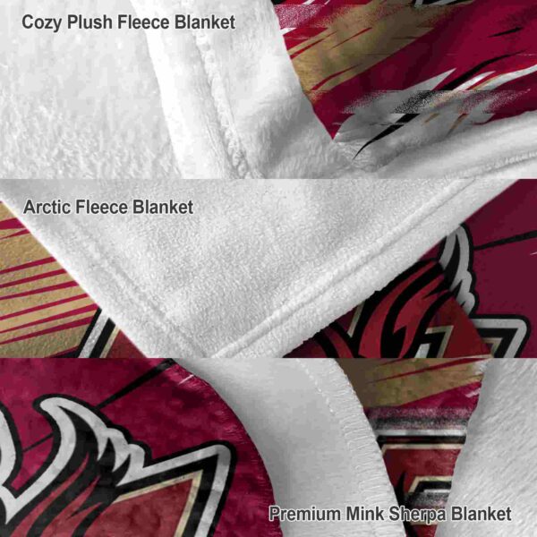 boston college eagles paint streaks maroon white blanket premium grade
