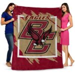 boston college eagles splatter effect maroon blanket fashion forward