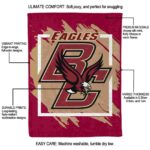 boston college eagles splatter effect maroon blanket new arrival