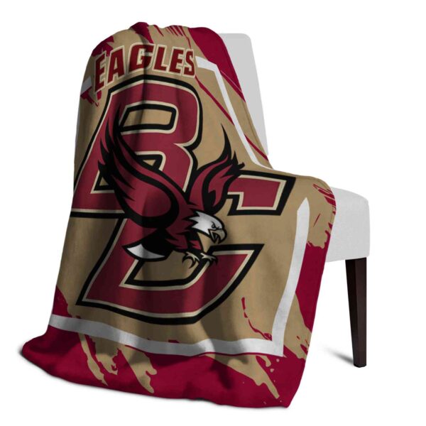 boston college eagles splatter effect maroon blanket top rated