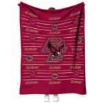 boston college eagles striped pattern maroon blanket best selling