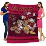 boston college eagles three musketeers maroon blanket fashion forward