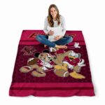 boston college eagles three musketeers maroon blanket high quality