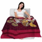 boston college eagles three musketeers maroon blanket latest model
