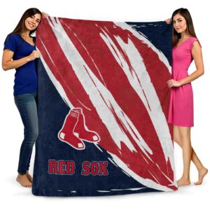 boston red sox brushstrokes red white blanket fashion forward