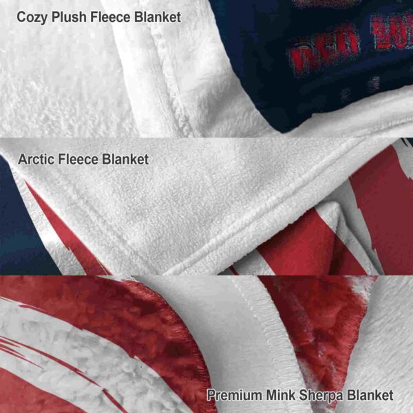 boston red sox brushstrokes red white blanket premium grade