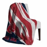 boston red sox brushstrokes red white blanket top rated