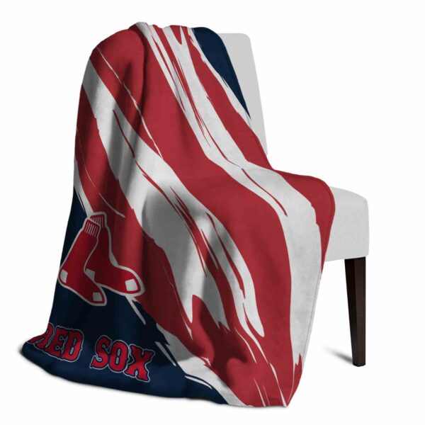 boston red sox brushstrokes red white blanket top rated