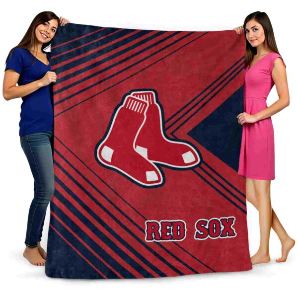 boston red sox diagonal stripes red blanket fashion forward