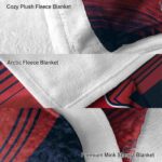 boston red sox diagonal stripes red blanket premium grade