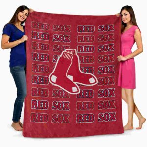 boston red sox fan pride red blanket fashion forward