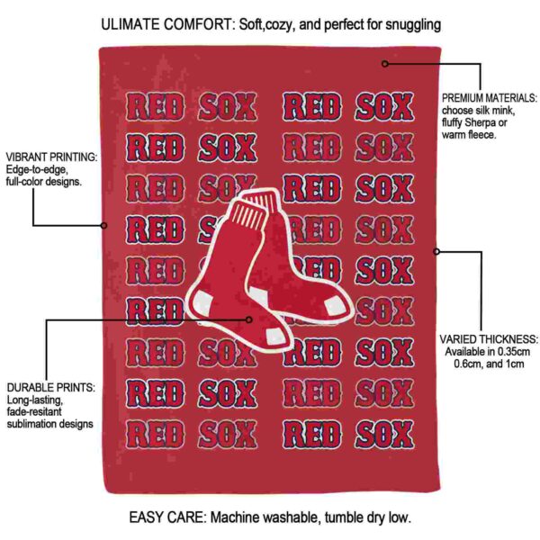 boston red sox fan pride red blanket new arrival
