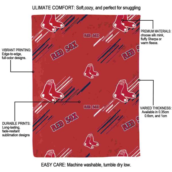 boston red sox fan spirit red blanket new arrival