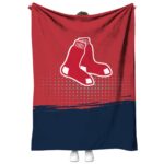 boston red sox gradient dots red blanket best selling