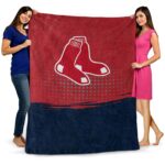 boston red sox gradient dots red blanket fashion forward