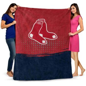 boston red sox gradient dots red blanket fashion forward