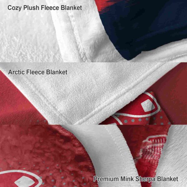 boston red sox gradient dots red blanket premium grade