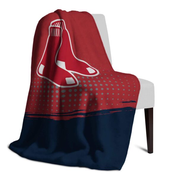 boston red sox gradient dots red blanket top rated